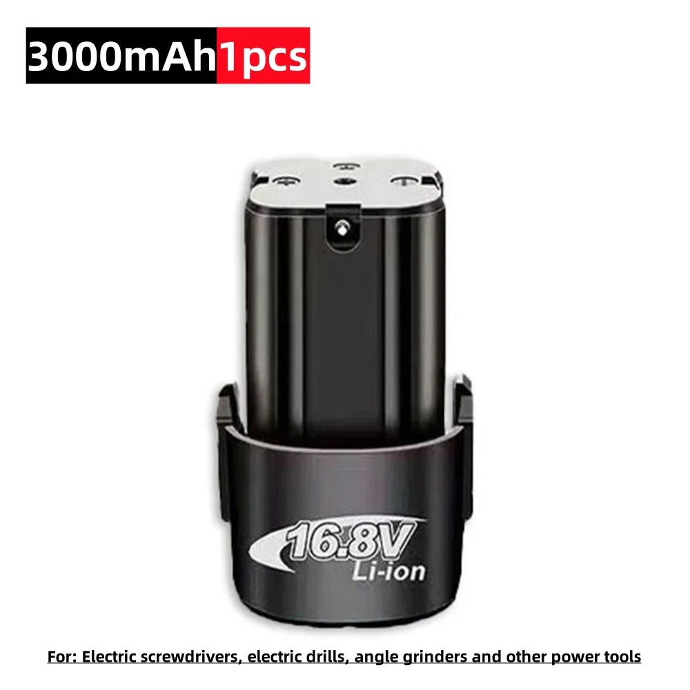 Universele 12V 16,8V 4000mAh oplaadbare lithiumbatterij voor schroevendraaiers, elektrische boormachines, haakse slijpmachines en ander elektrisch gereedschap: Bruin