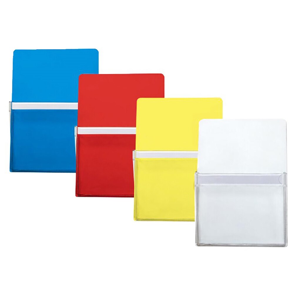 Porte-organiseur magnétique pour tableau blanc et réfrigérateur, pochette transparente de rangement pour outils et papeterie