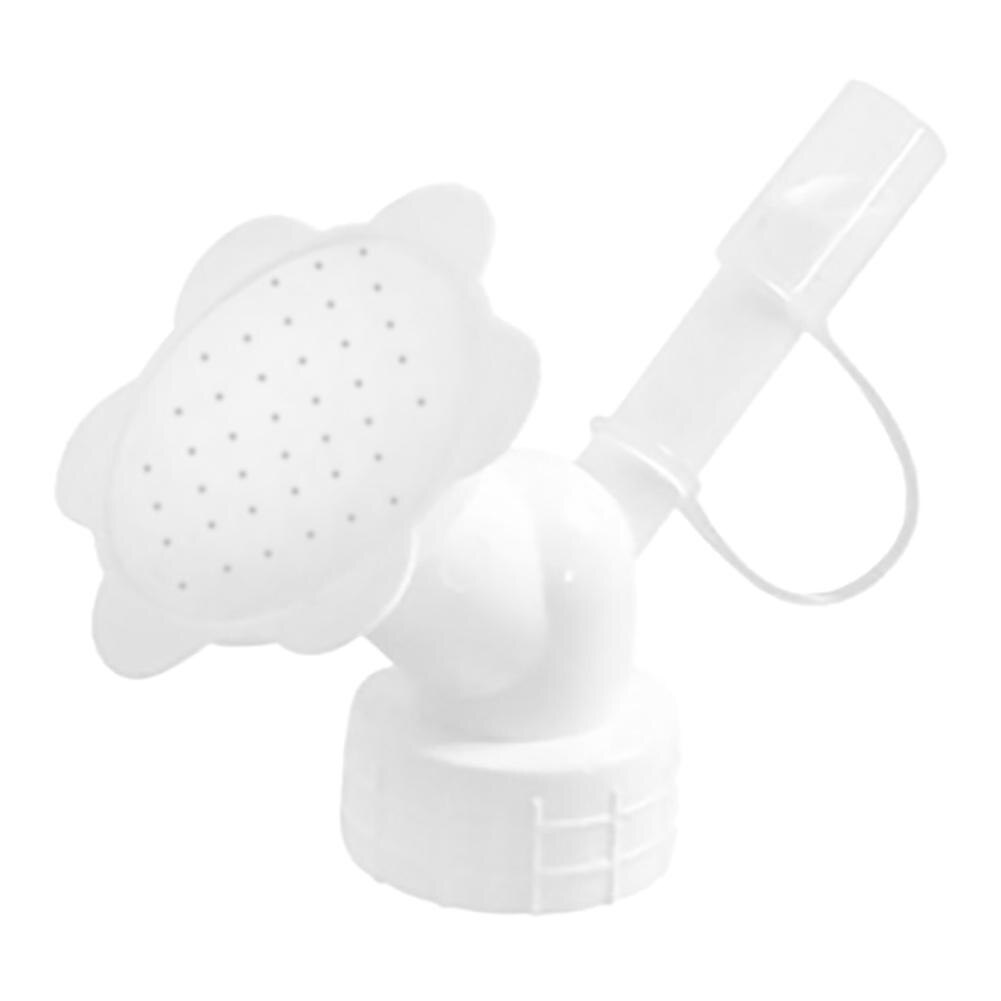 Bidons d'arrosage en plastique 2 en 1 | Buse d'arrosage, bouteille d'eau, parfait pour les graines, fleur d'irrigation, bouteille d'arrosage, tête de bouteille, outils de jardin: A White