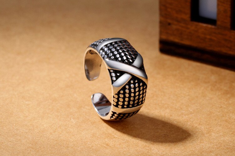Persönlichkeit gotisch Jahrgang Geometrische Ringe Für Frauen Braut Hochzeit Engagement Punk Resizable Antike Ringe Felsen Schmuck