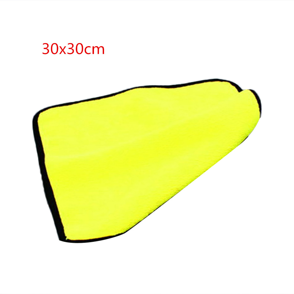 Soft Microfiber Car Washing Thickening Towels Water Absorber Anti Hairs Falling Automotive Cleaning Tools: Colorless
