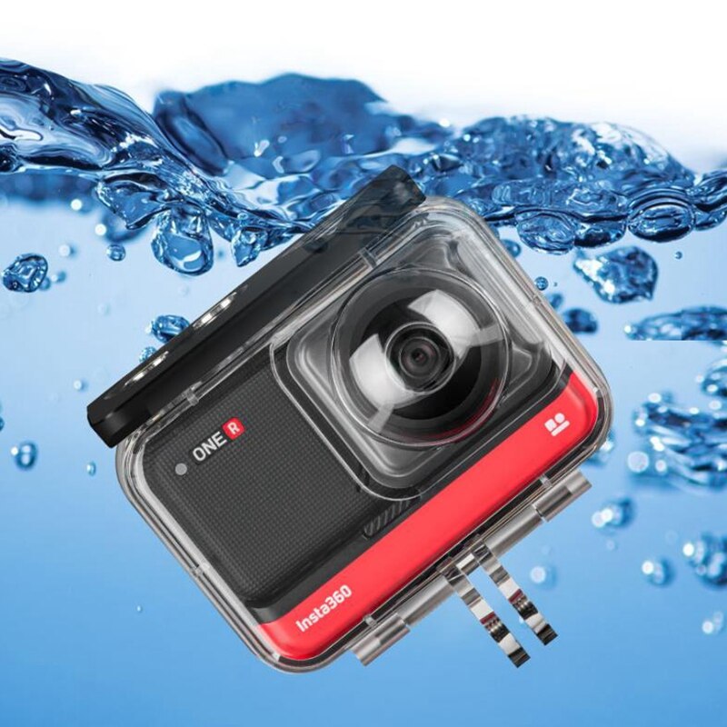 40m Original TELESIN Waterproof Shell For Insta360 ONE R Protection Box Dive Case For Insta 360 R Dual-Lens 360 Accessories