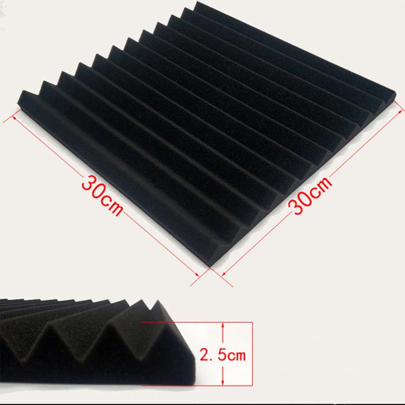 Neue 12 Stck Akustische Platten Schallschutz Schaum Akustische Fliesen Studio Schaum Klang Keile 300x300x25mm