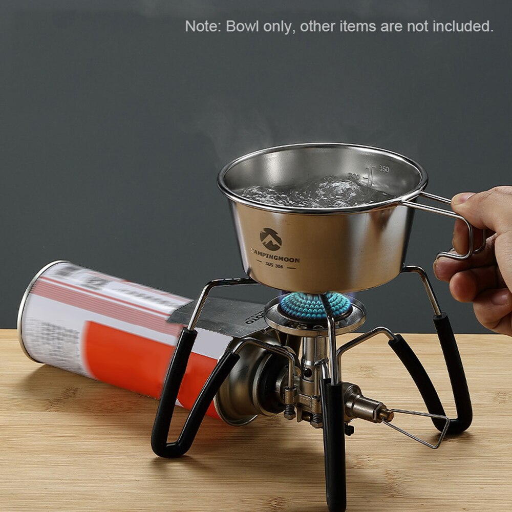 Campingmoon Roestvrij Staal Camping Sierra Cup Lichtgewicht Compacte Camping Pot Wandelen Koffie Mok Kom Cup Outdoor Servies