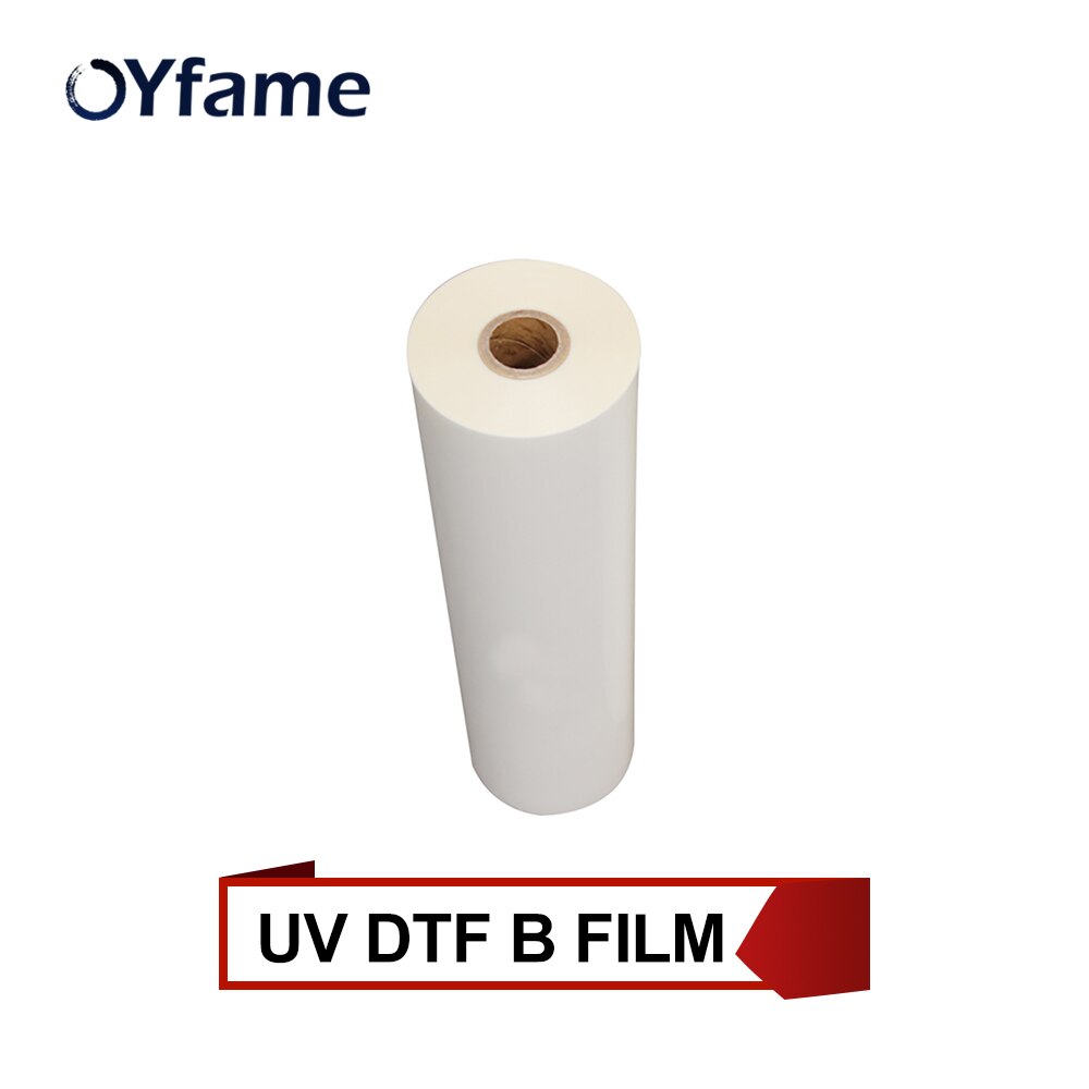 Oyfame 30Cm * 50M Uv Dtf Film Transfer Film Voor Uv Dtf Printer Voor Masker Glas Cup Voor onregelmatige Vorm Oppervlak A3 A4 Uv Dtf Printer