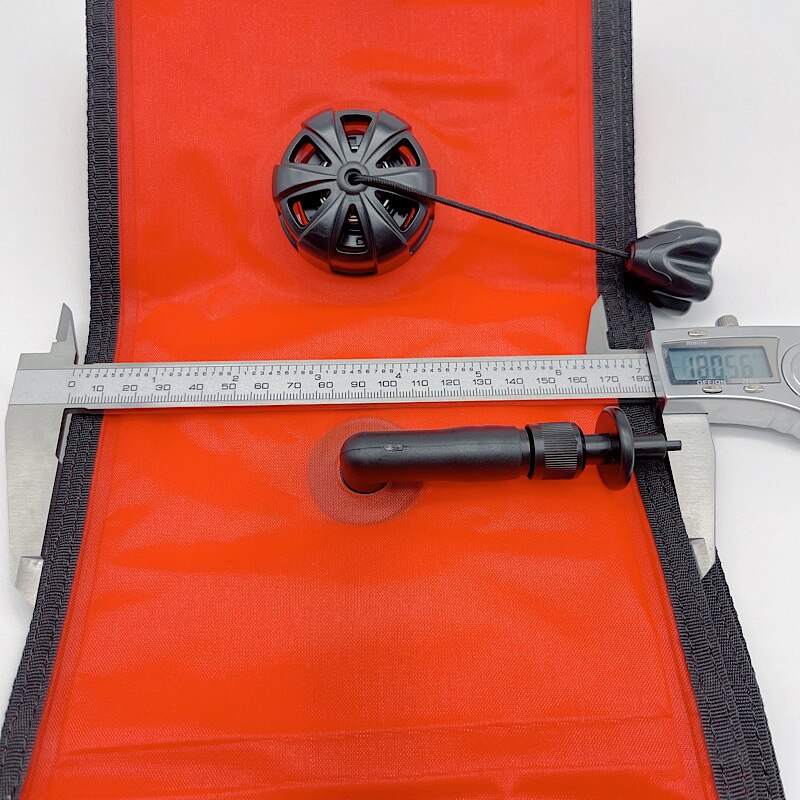 1.5/1.8cm dykning smb boj set ytmarkör signalrör dykrulle rullar boj undervattens dykutrustning dykning snorkling