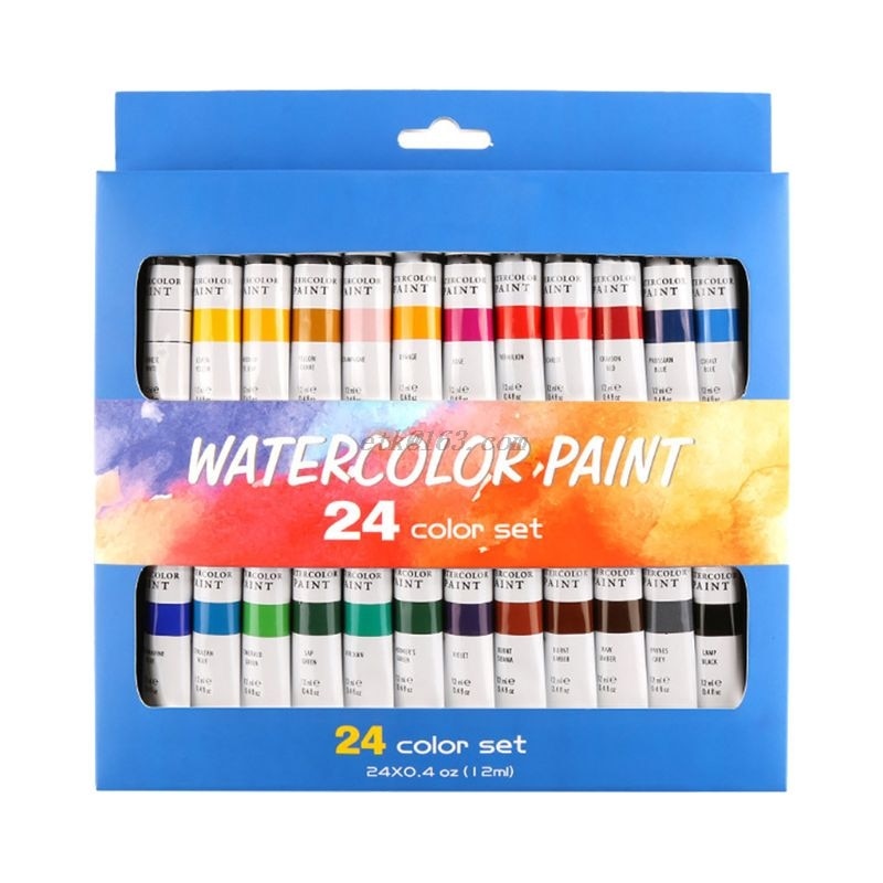 24 Colors Acrylic Paints Set 12ml Tubes Drawing Painting Pigment Hand-painted Wall Paint For Artist DIY