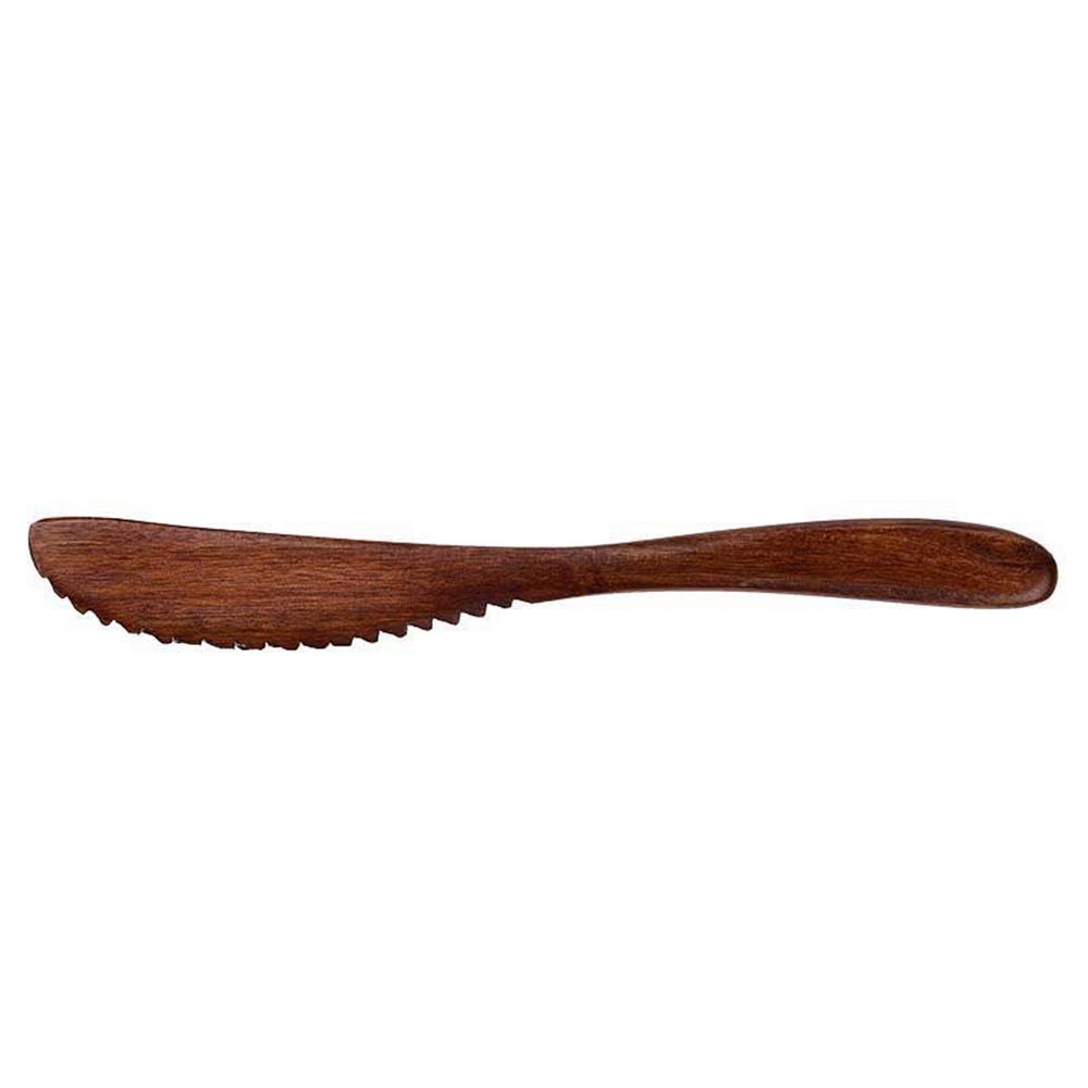 Stainless Steel Butter Knife Multifunction Cheese Bread Steak Knife With Hole Serrated Gold Knife Dinnerware Set Dessert Tools: brown