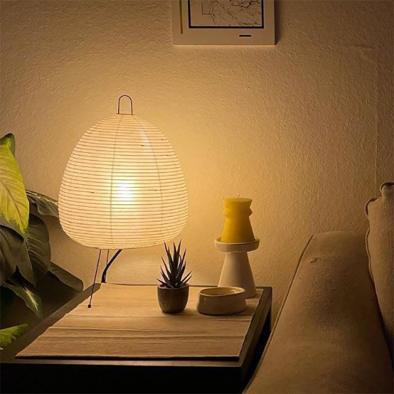 Nogy Noguchi Stijl Lamp Rijstpapier Vloerlamp Retro Creatieve Bedlamp Geschikt Voor Decoratie Van Studie/Slaapkamer/Woonkamer: Blauw / green