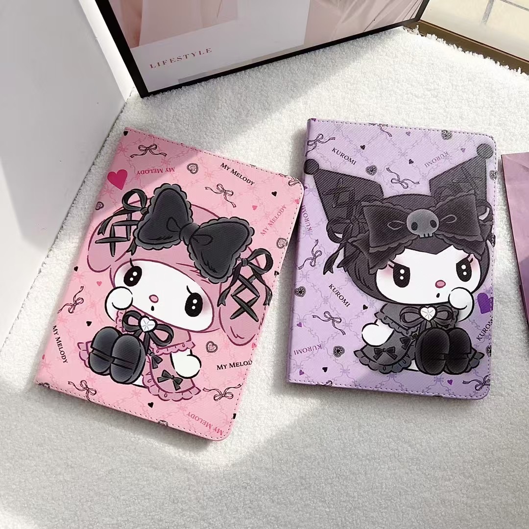 Case Voor Ipad Pro 11 2024 7e 8e 9e 10e Generatie Funda Voor Ipad Air 11 inch 6 5 4 3 10.2 10.9 9.7 Cover Kuromi Melodie