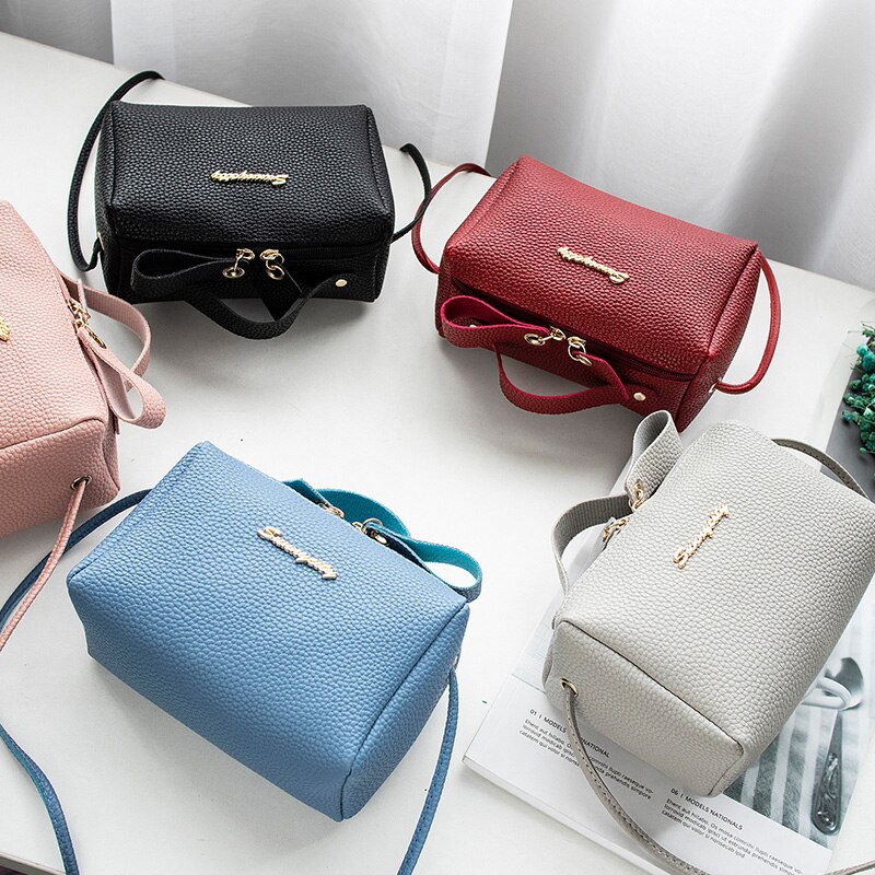 bags for women's handbag bucket bag small purse cell phone shoulder bag cute solid cross body zipper bags purse