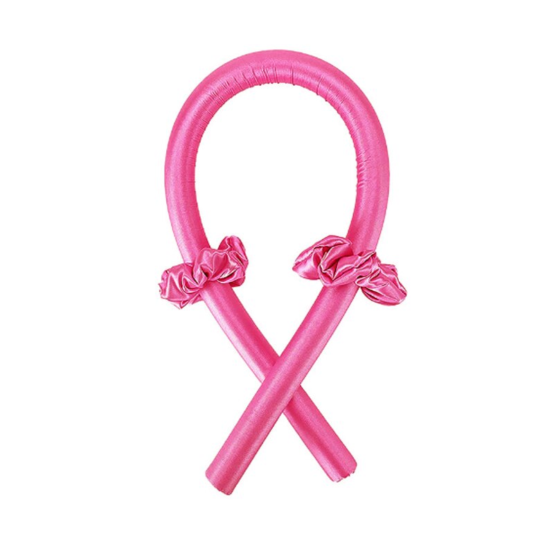 Papilotki kobiece narzędzia robić włosów jedwabne opaski robić curlingu papilotki bez ciepła formy faliste mokre i faliste wiązki kędzior bar narzędzia robić włosów: Czerwony