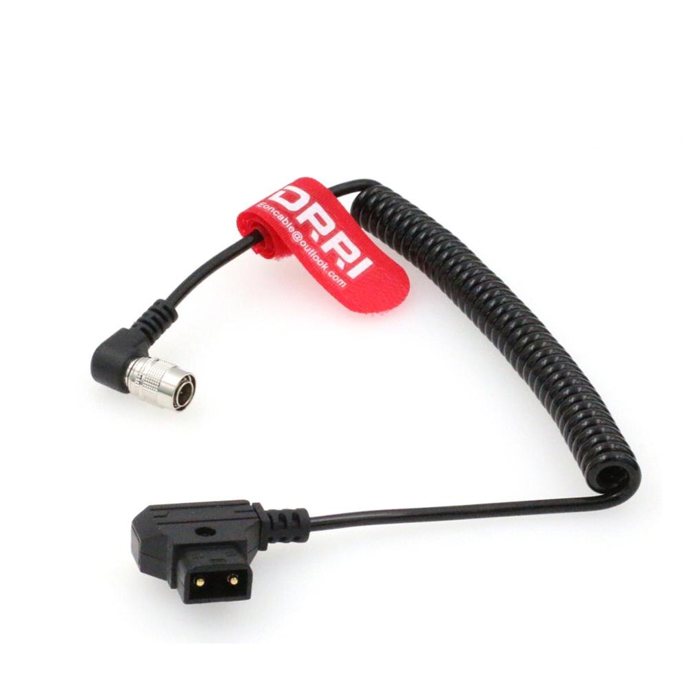 Right angle Hirose 4Pin to Dtap Power Cable fr Zoom F4/F8 Sound Device recorder