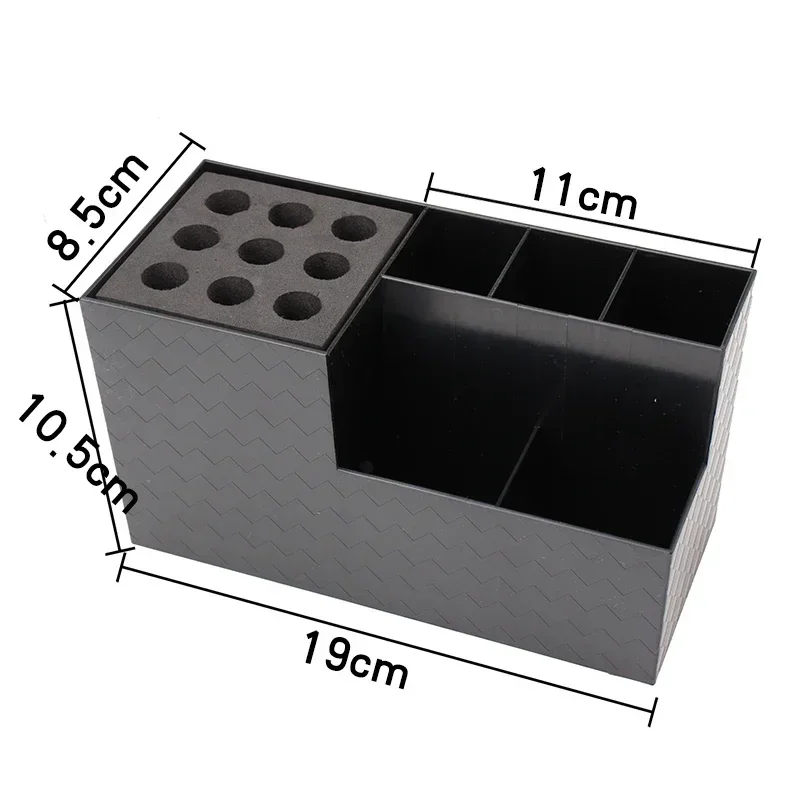 Czarno-białe pudełko robić przechowywania nożyczek fryzjerskich Grzebień Klipsy Stojak Fryzjerski Kosmetyczny schowek na narzędzia Akcesoria fryzjerskie