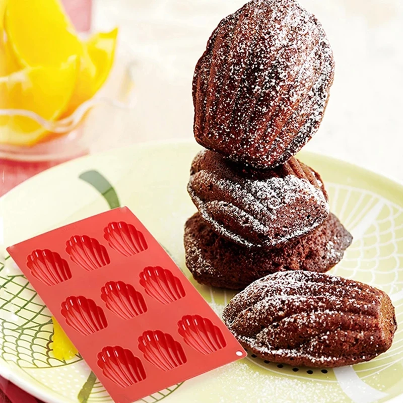 Stampi per Madeleine in silicone antiaderente Stampi per Madeleine a forma di conchiglia Stampo per torta da forno padella Accessori da cucina per teglia fai da te