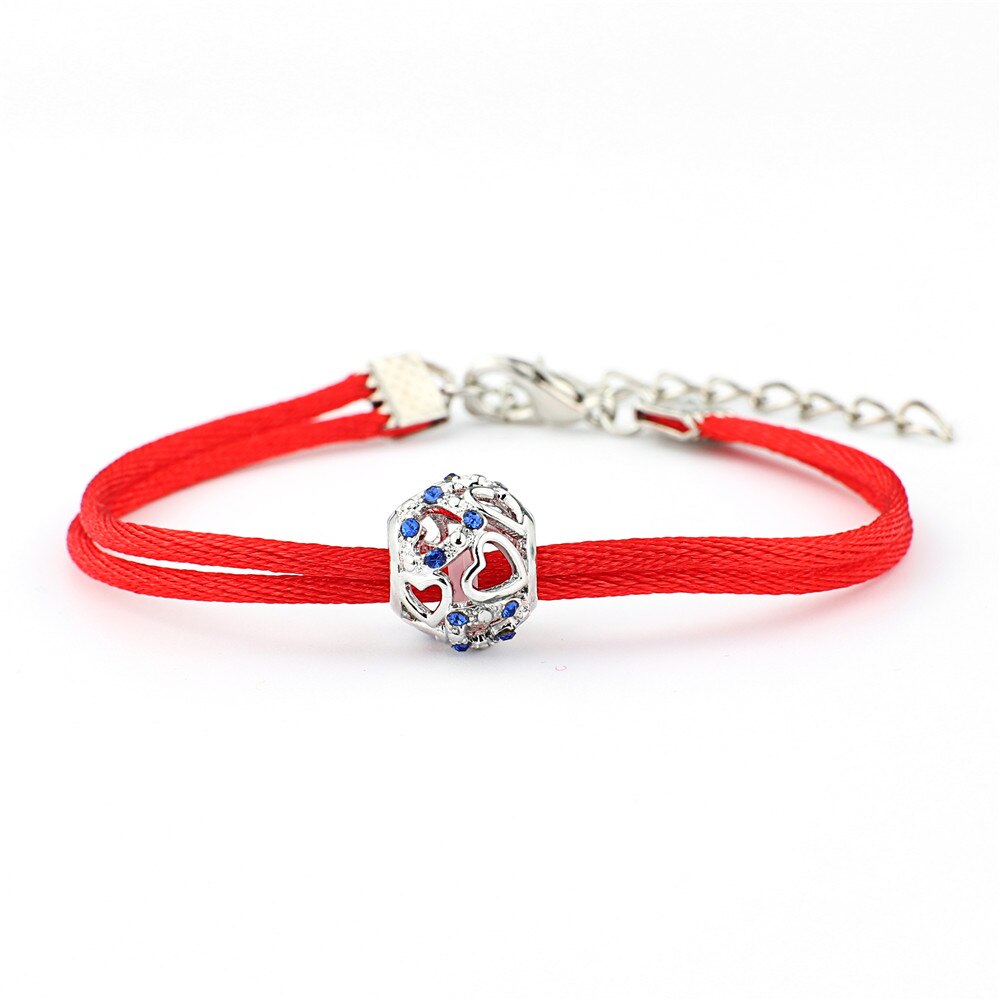Dgw Handgemaakte Gevlochten Touw Armbanden Rode Discussie Charm Armbanden Brengen Je Geluk Vreedzame Armbanden Verstelbare Lengte: JDSL095