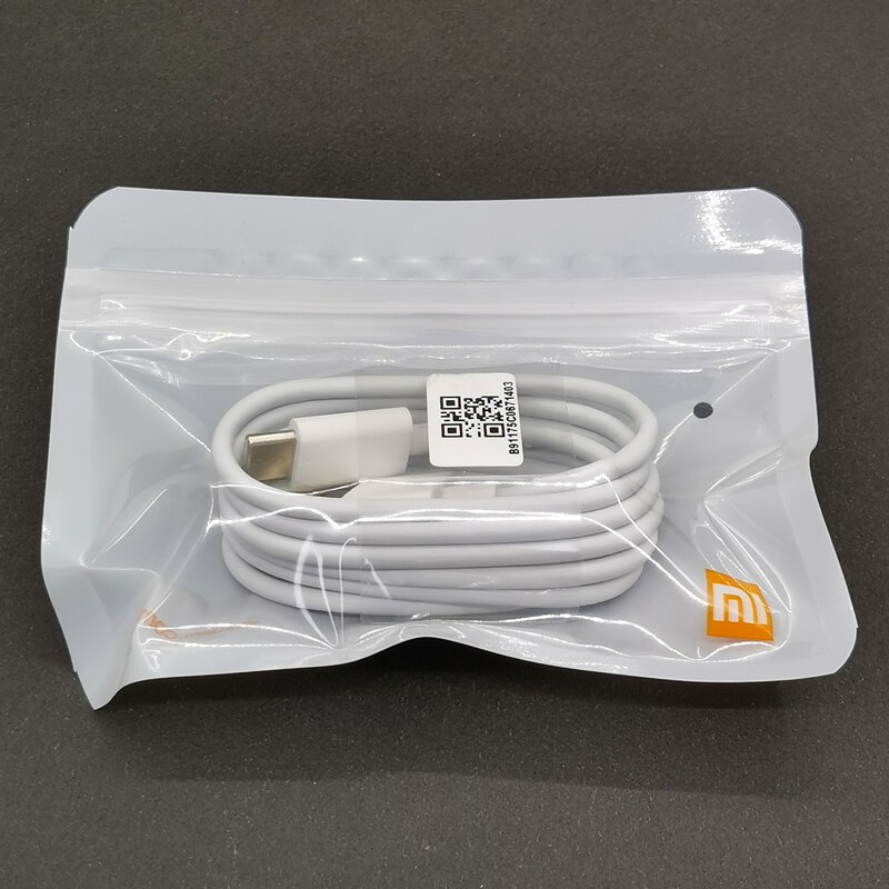 Xiaomi-cargador rápido tipo C para móvil, adaptador de carga rápida de 18W, para Xiaomi Redmi Note 9 9S, Mi 9, 10, 9T, Poco F2 Pro, X2, X3, Redmi Note 7, 8, 9 Pro: Type C Cable Only