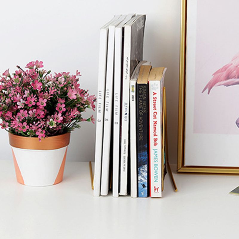 Nordic Triangle Shape Simple Book Support Stand Desktop Storage Rack Shelf Home Decor Magazine Holder