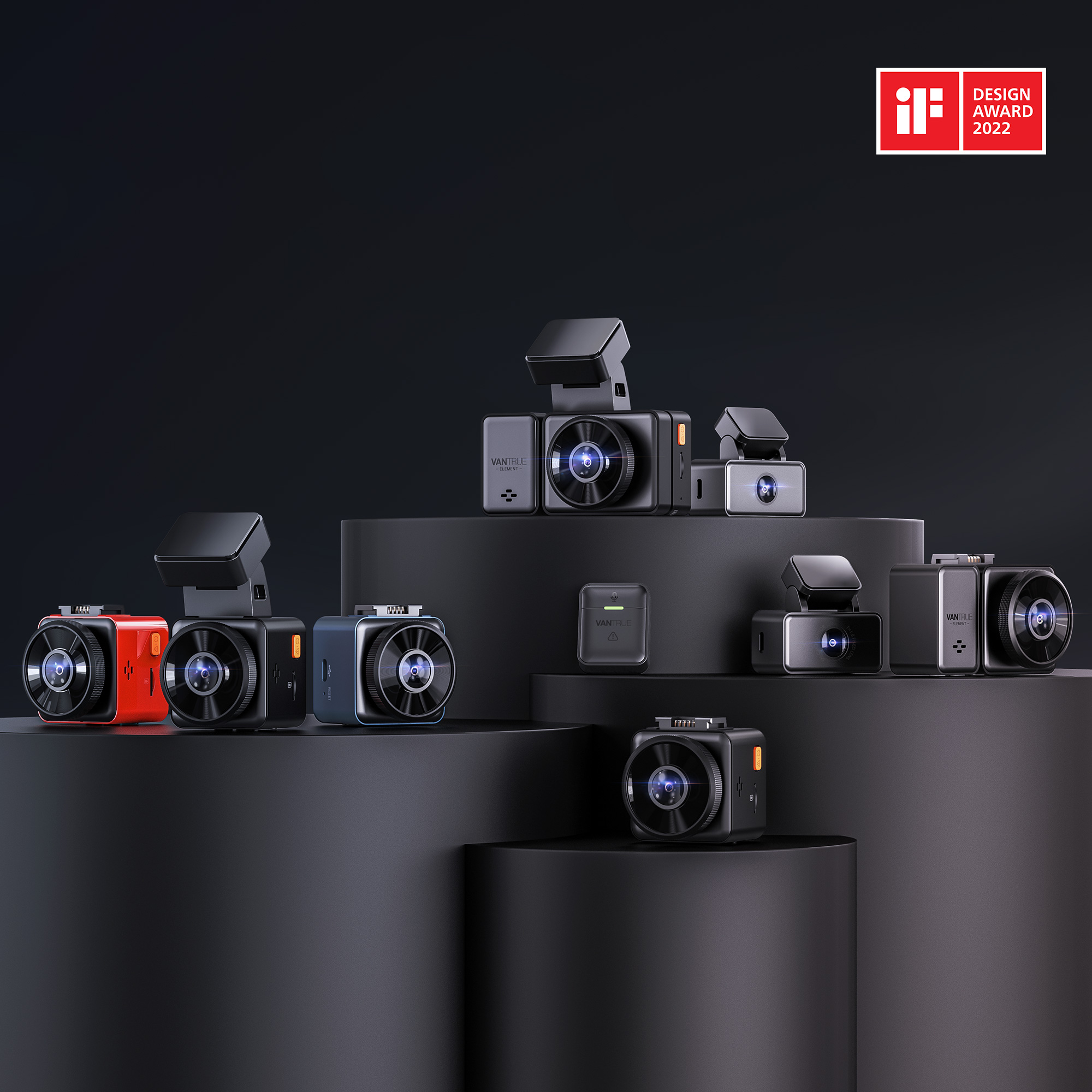 Vantrue 11,5 pieds TypeC et Mini USB 12 V 24 V à 5 V Kit de fil dur pour caméra de tableau de bord avec porte-fusibles de Circuit Mini ACN ATO faible tension: WHITE