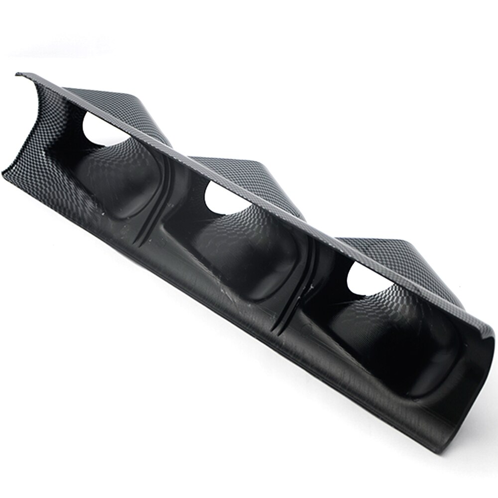 Dragon gauge carbon 2 " 52mm universal a-pilar trippel hull dash gauge meter pod mount holder venstre hånd