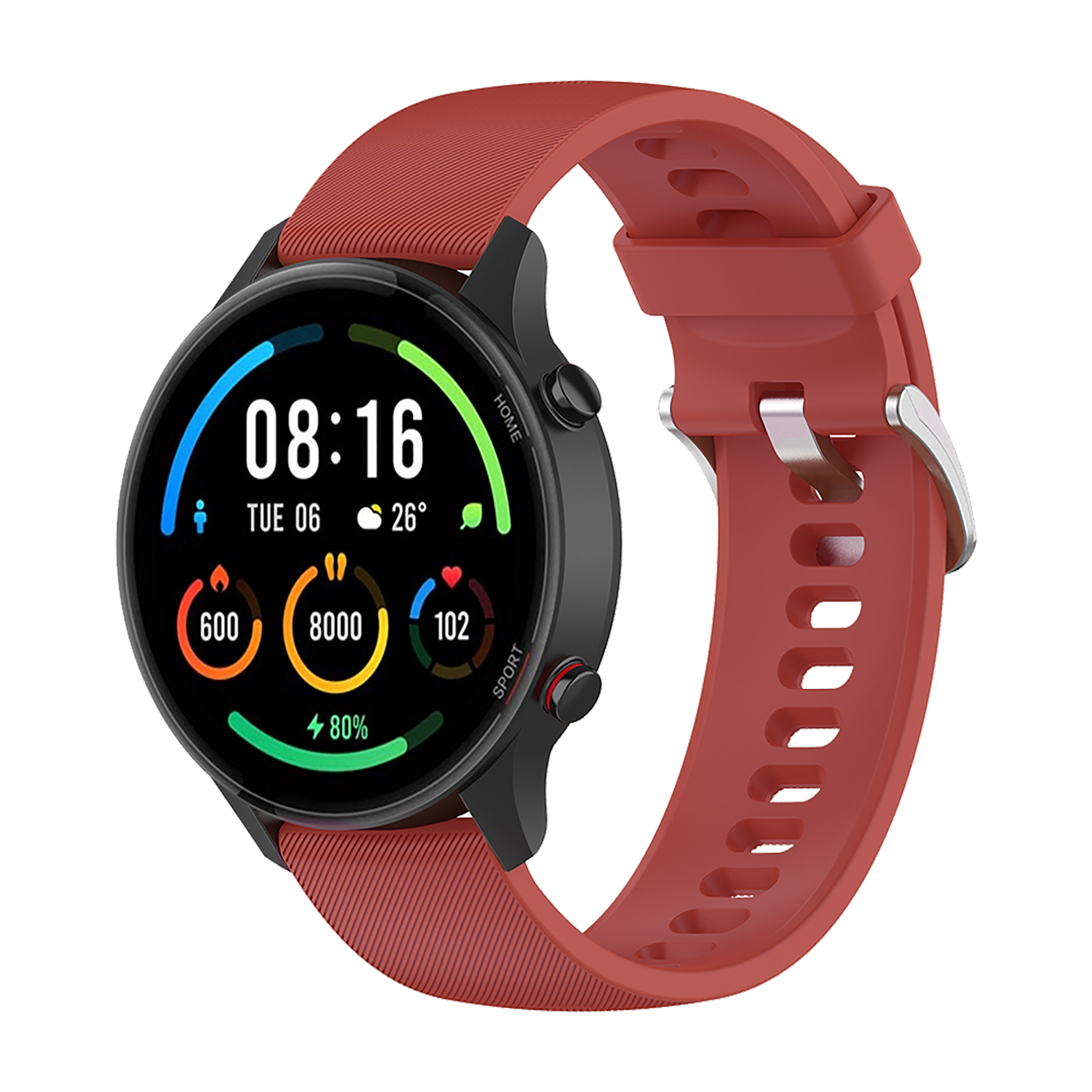 22mm blød silikone urrem til xiaomi mi watch color sportsurrem armbånd til xiaomi watch  s1 pro /s1 active /s2/ color 2: Sølvhvid