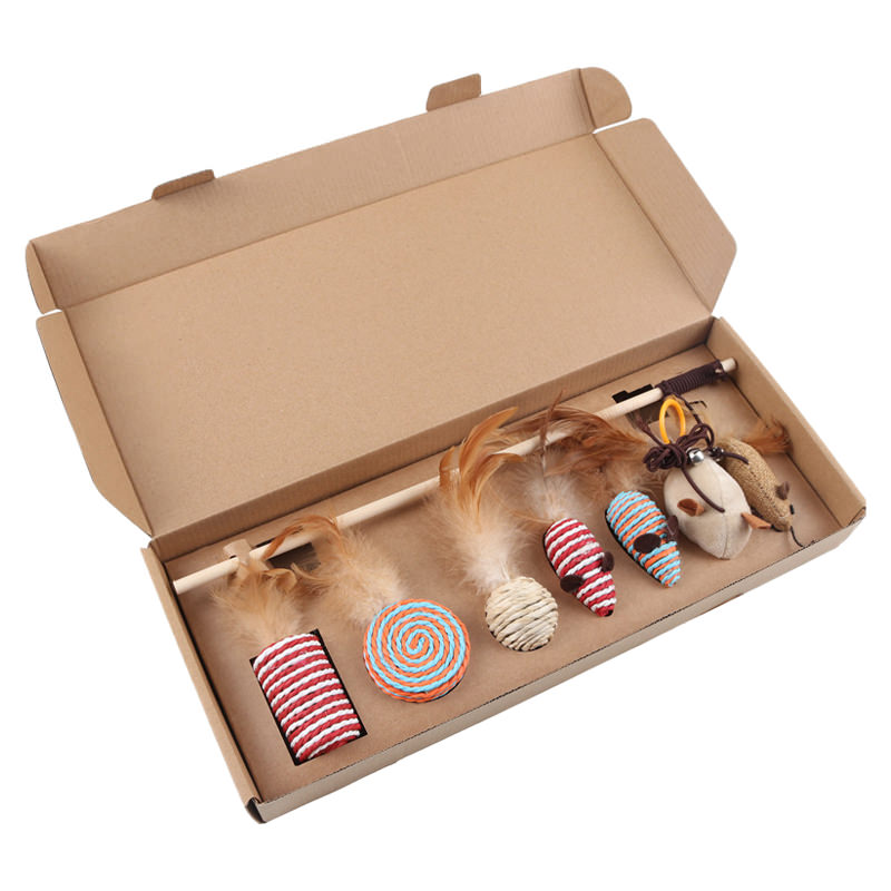Grappige Kat Stok Kat Speelgoed Milieu Muis Wand Set 7 Pcs Set Veiligheid & Interactieve Spelen Speelgoed Voor Katten