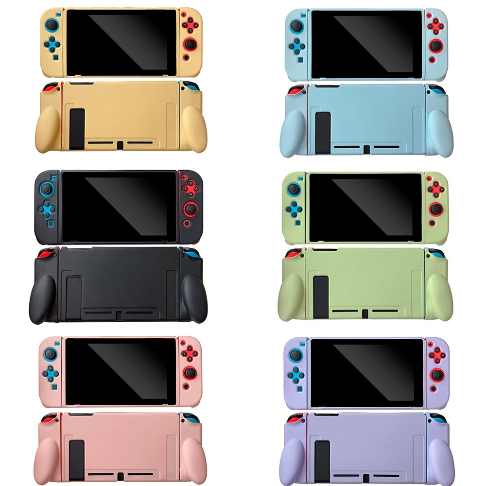 Nintend Schakelaar Roze Case Beschermende Hard Case Shell Voor Nintendos Switch Console Joycon Kleurrijke Back Cover Afneembare