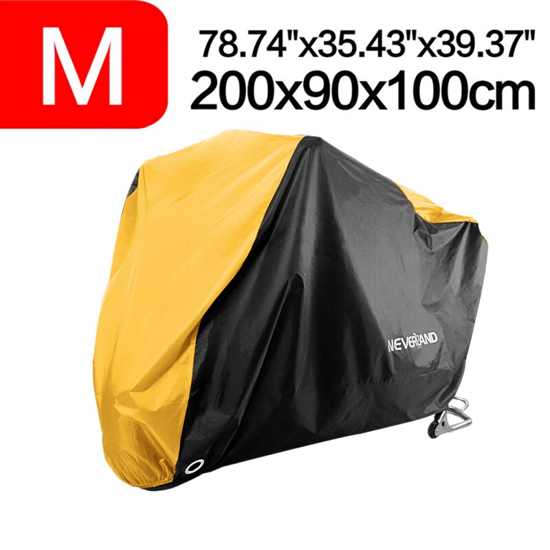 Neverland M 200cm Waterproof 190T Covers Dirt Bike Motorcycle Motors Dust Rain Snow UV Protector Cover Indoor Outdoor D35: Yellow Black
