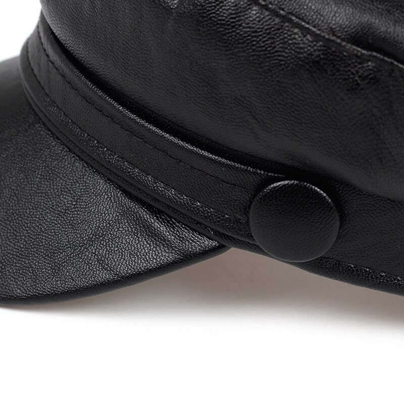 Koreansk læder baret dame hat super brand vilde hatte udendørs fritid kasketter hat