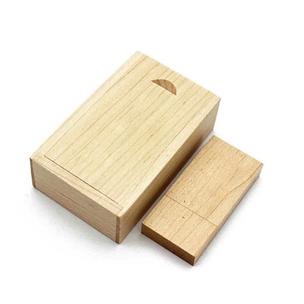 USB Flash Drive Maple Wood Photo Album Box Portable Storage Device Universal USB2.0 Memory Stick For Laptops Notebook