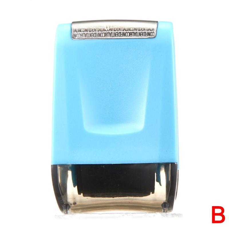 Anti-Counterfeiting Hidden ID Roller Identity Anti-Theft Protection Stamp Privacy Data Garbled Self-Ink Stamp Confidential Smear: B