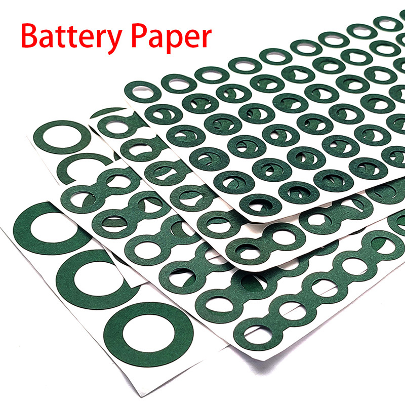 18650 21700 Li-ion Battery Insulation Gasket Barley Paper Battery Pack Cell Insulating Glue Patch Electrode Insulated Pads 1S 6S