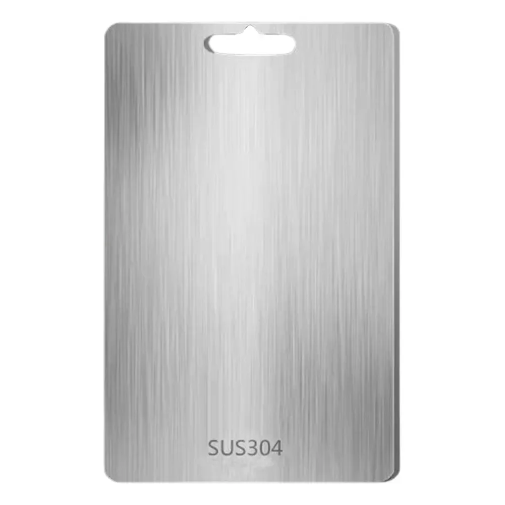 Küche Schneidebretter Edelstahl Schneidebrett Tafel Zerhacker Tisch Lebensmittel Schneiden Kneten Teig Bord Küche Zubehör: 250x160x15mm / Blau