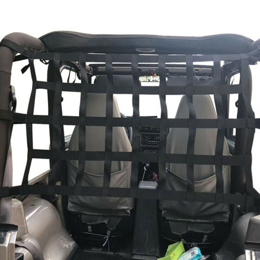 Hamaca multifunción de malla para sujetar carga de Auto techo para Jeep Wrangler YJ TJ JK JL