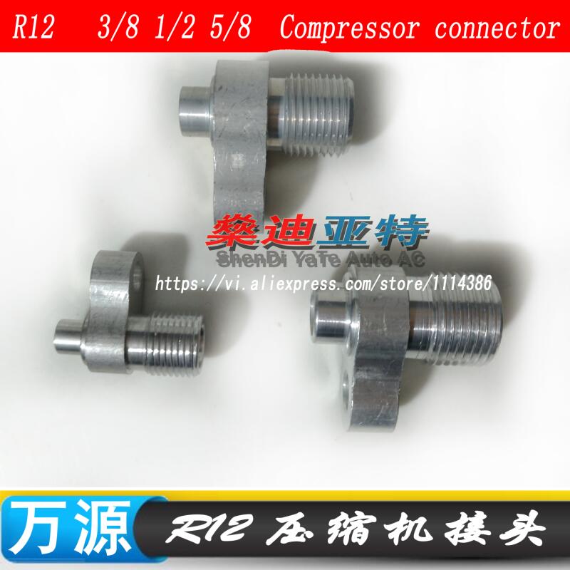 Juntas de aluminio para compresor de aire acondicionado automotriz, conector R12, 3/8, 1/2, 5/8, 3 uds.