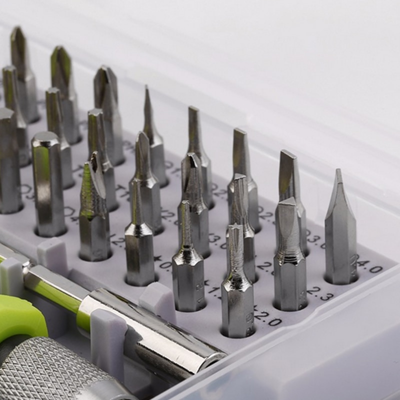 Skruvmejsel set precision mini magnetiska skruvmejsel bitar kit 32 in 1 telefon mobil ipad kamera underhåll verktyg reparation