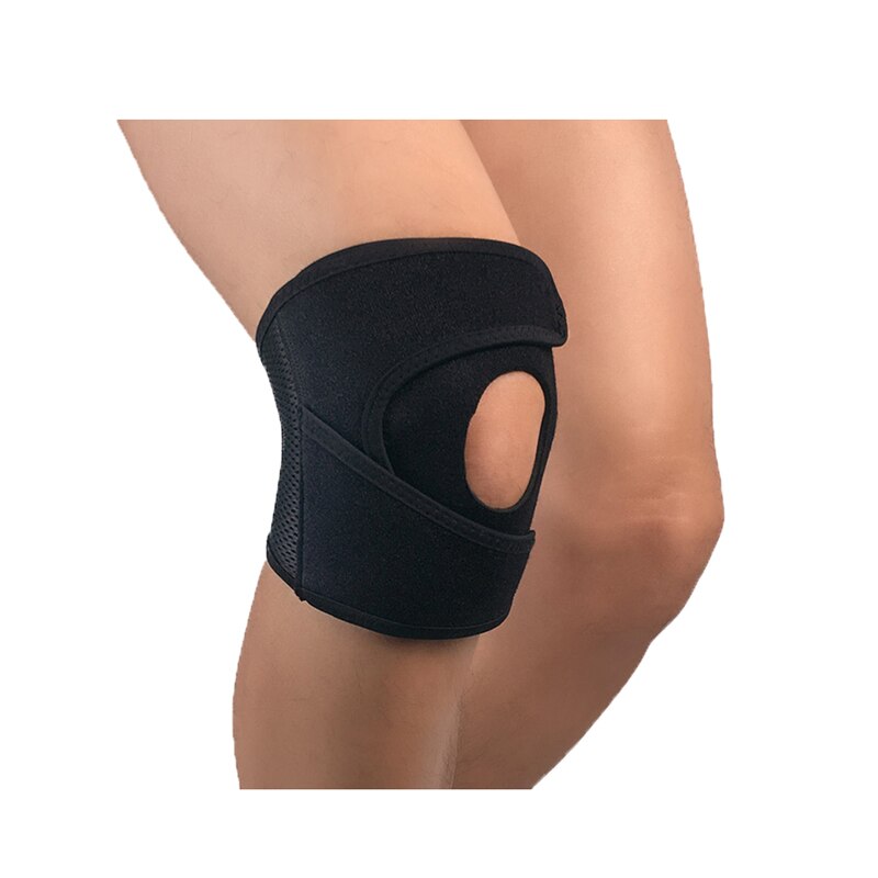 1 pc knæstøtter knæbeskyttere justerbar knærem patellar senebånd bøjle beskyttende puder sport safrty fit fitness løb: Default Title