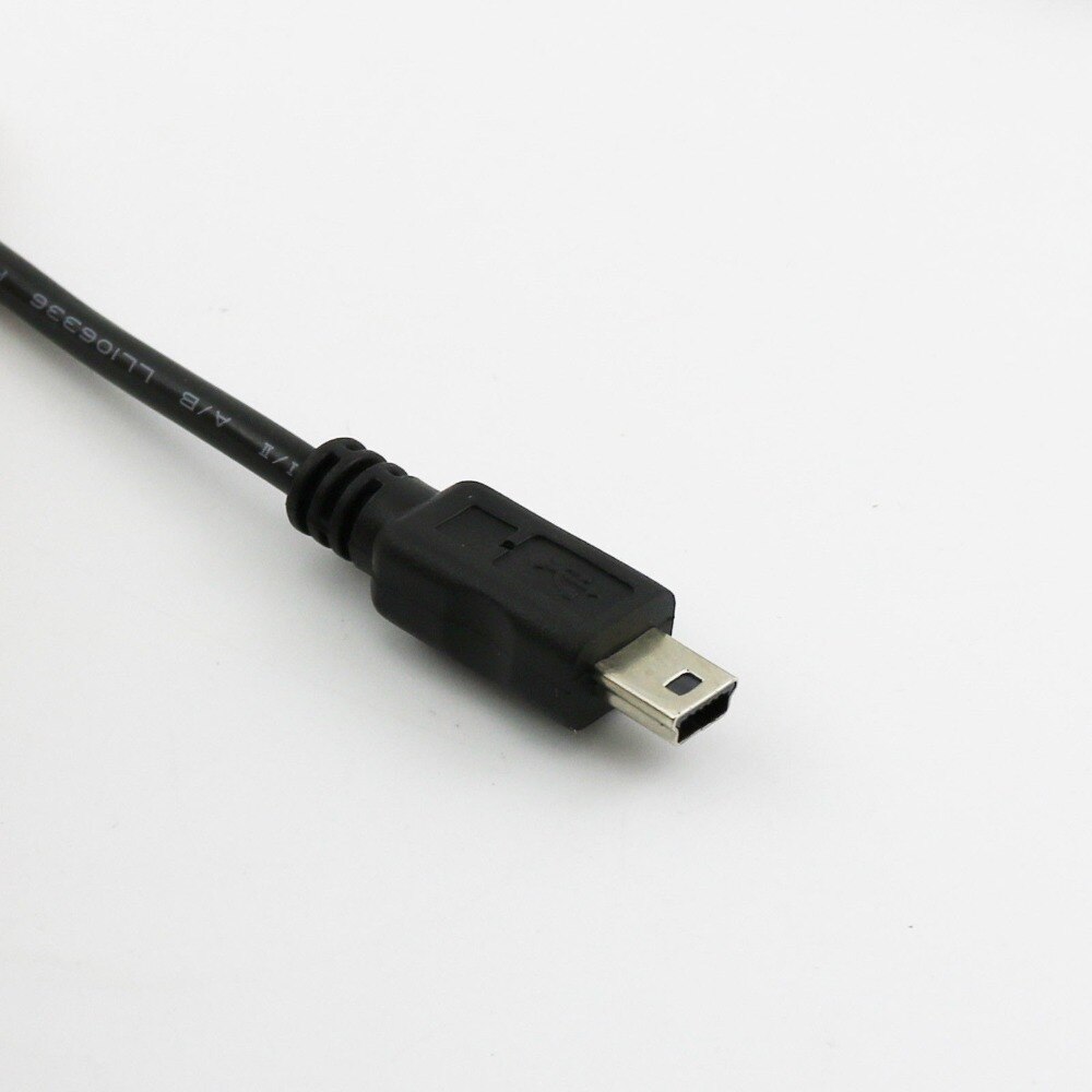 1x 1.5M/5ft Voor Mobiele Dvd Evd Usb Mini 5pin Male Naar Vga 15pin Male Plug Connector Kabel cord Black