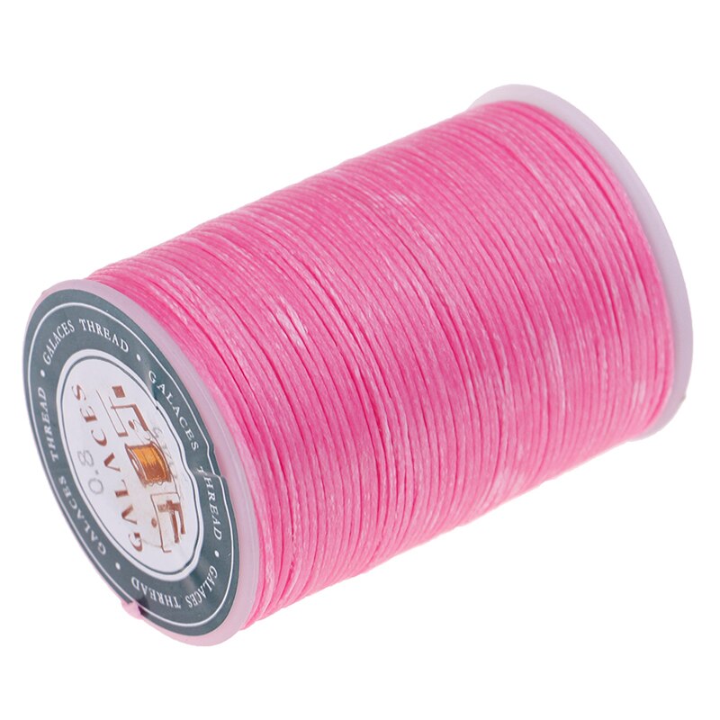 Grand fil à coudre Polyester cordon ciré fil cuir 0.8mm pour bricolage outil couture à la main fil multicolore 90 mètre: G