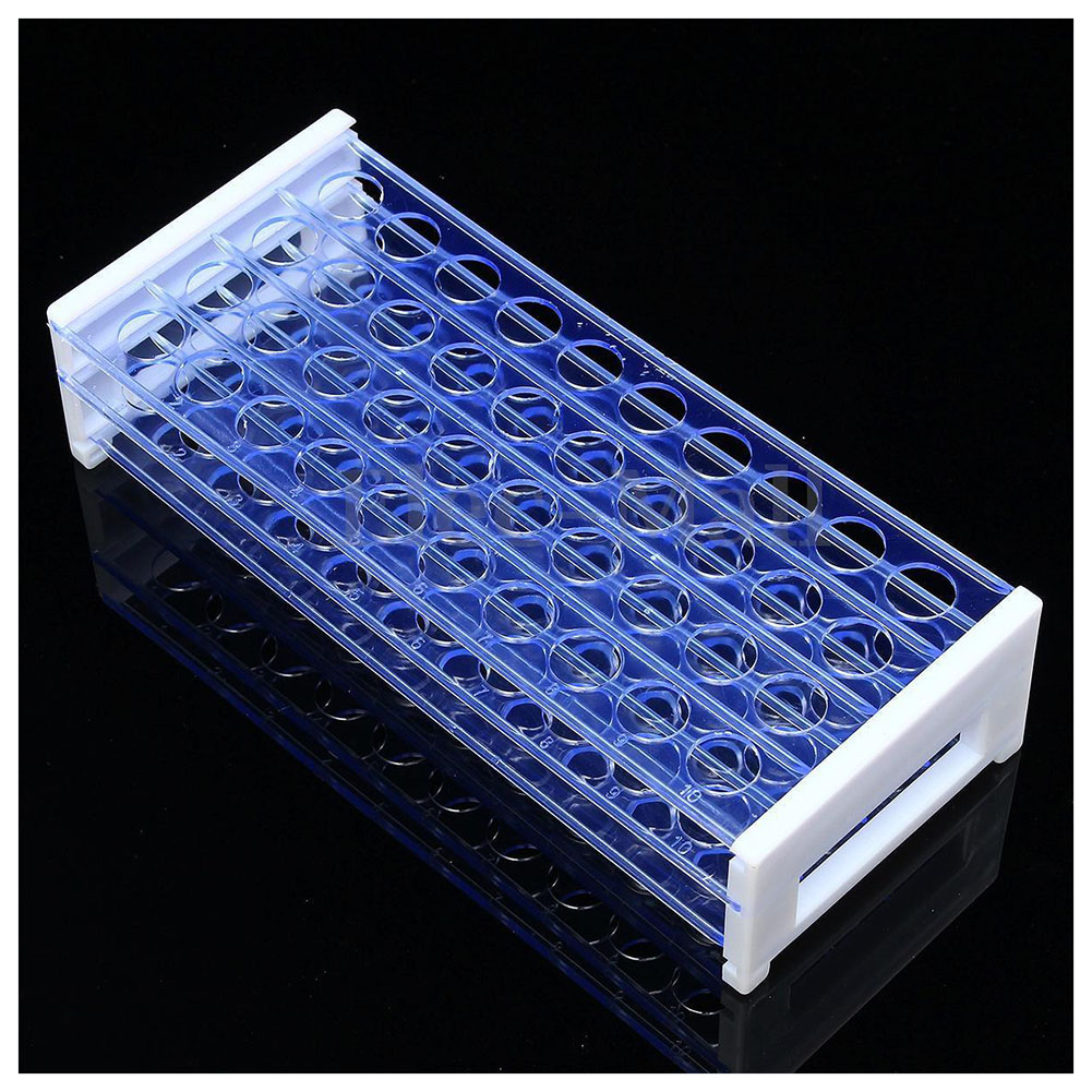 Plastic 3 Layers Lab Test Tube Rack Holder for 18mm Centrifugal Pipe Stand 40 Holes