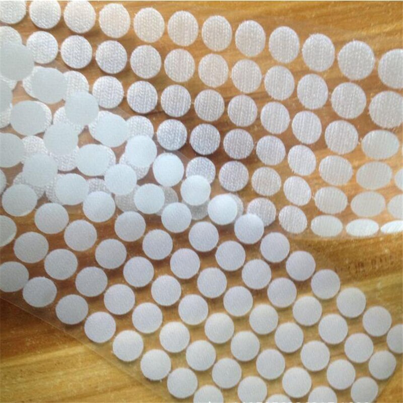50Pairs Nylon Haken En Lussen Sticker Sterke Zelfklevende Ronde Dot Lijm Op Stickers Thuisgebruik Gordijn Sluiting