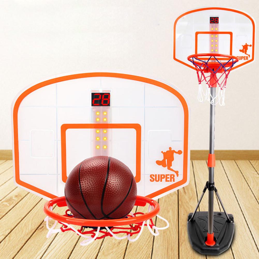 Children's Basketball Stand 97-170cm Indoor Shooting Frame Portable Height Adjustable Basketball Hoop With Scoring Equipment