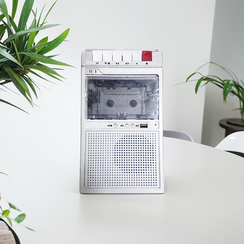 Enregistreur et lecteur de cassette rétro, prend en charge la transcription statique interne et externe, USB