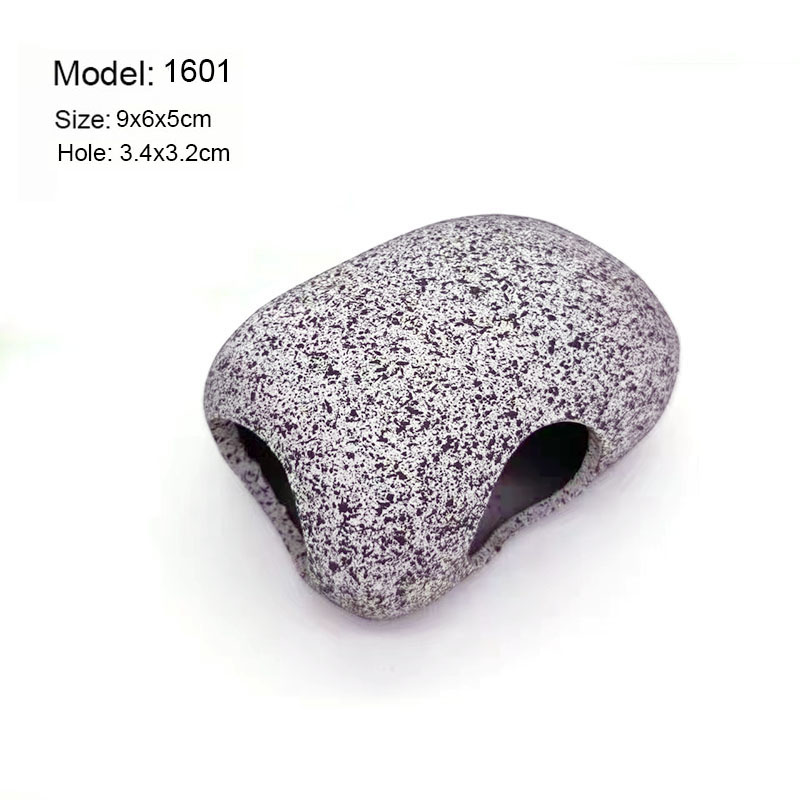 Keramische Aquarium Decor Cichlid Stone Rock Cave Stone Decoratie Aquarium Fokken Behuizing Onderdak Ornament Voor Vis Garnalen: WHITE