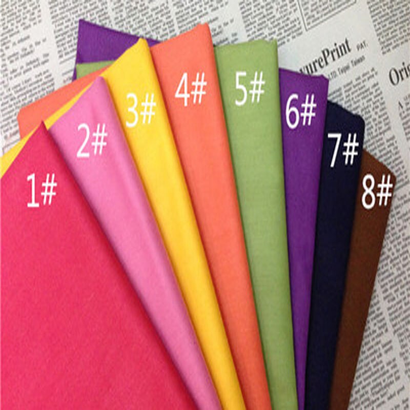 Klassieke 8 Effen Kleuren 100% Katoen Stof 50x160 cm baby doek jurk kleding quilten kussen plaat woondecoratie