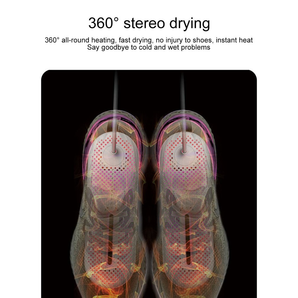 Portable Electric Shoe Dryer 220V Deodorizate Sterilization Dehumidificate Shoes Baked Drier Heater for Footwear Foot Tool
