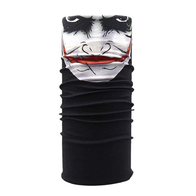 Skelet Skull Bandana Ski Skull Halloween Hals Half Gezichtsmasker Fietsen Ghost Sjaal Nek Bandana Ski Sport Wandelen Sjaals: 1