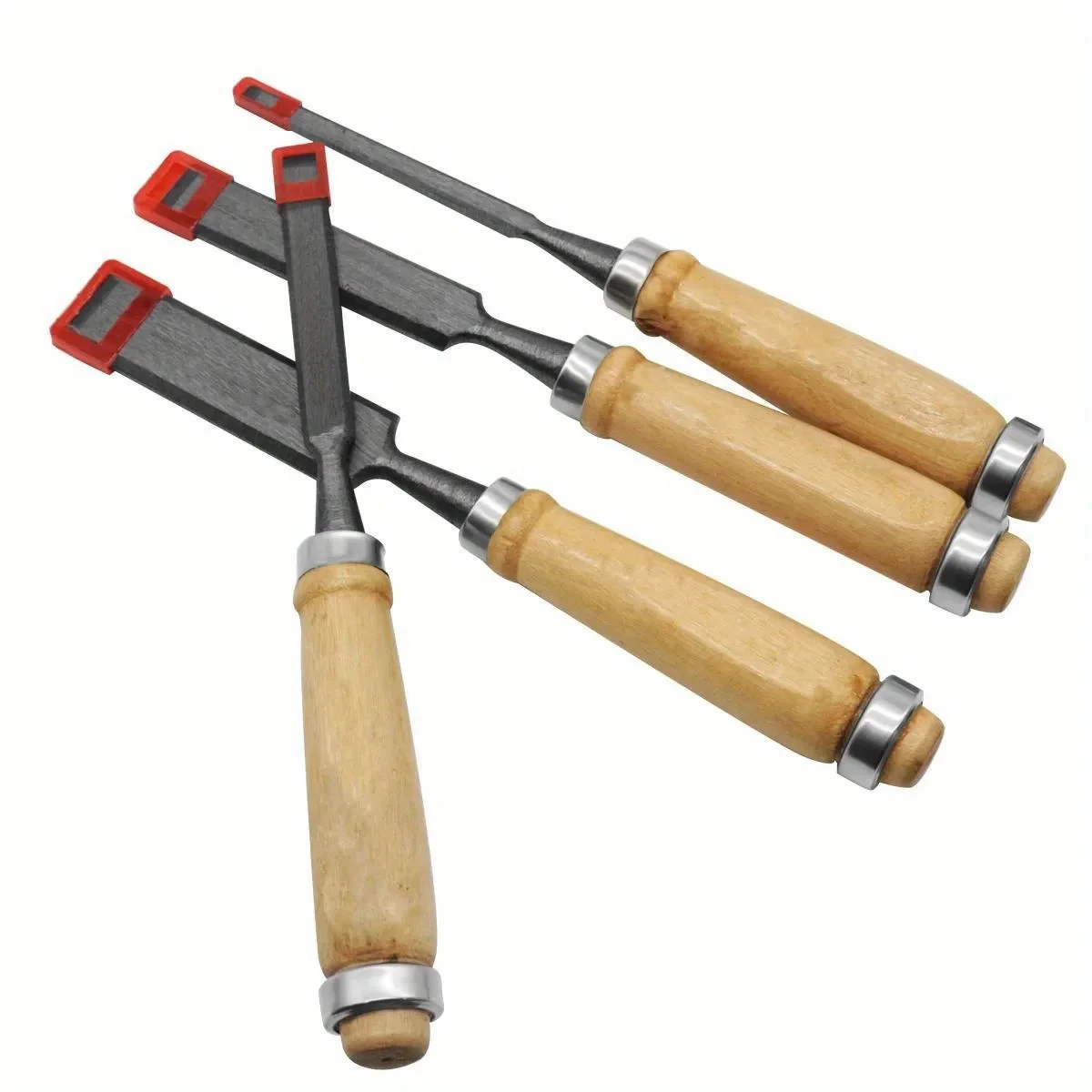 8/12/16/20 mm 4-delige houtsnijwerkbeitels Set Professioneel voor houtbewerking met ergonomische houtsnijwerkgereedschappen DIY hulpgereedschappen