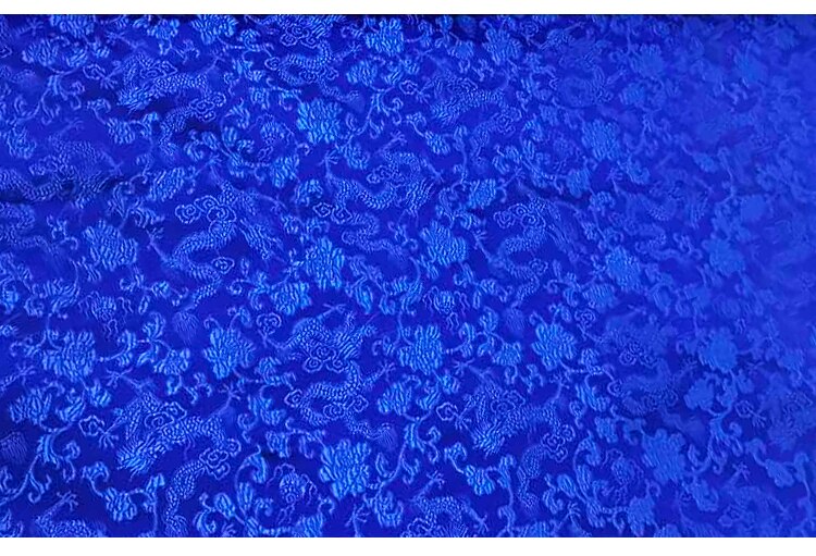 75cm Satin Silk Brocade Fabric Dragon Pattern Fabric for Sewing DIY Material for Clothes Width 75cm: 15