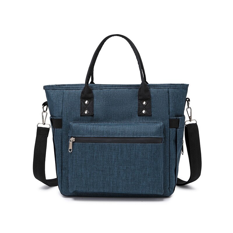 Oxford – sac à Lunch pour hommes et femmes, grande capacité, Bento, glacière, pique-nique, boîte à déjeuner, sac à bandoulière, fourre-tout isolé: Bleu